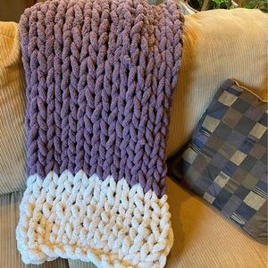 Handmade Chunky Knit Blanket